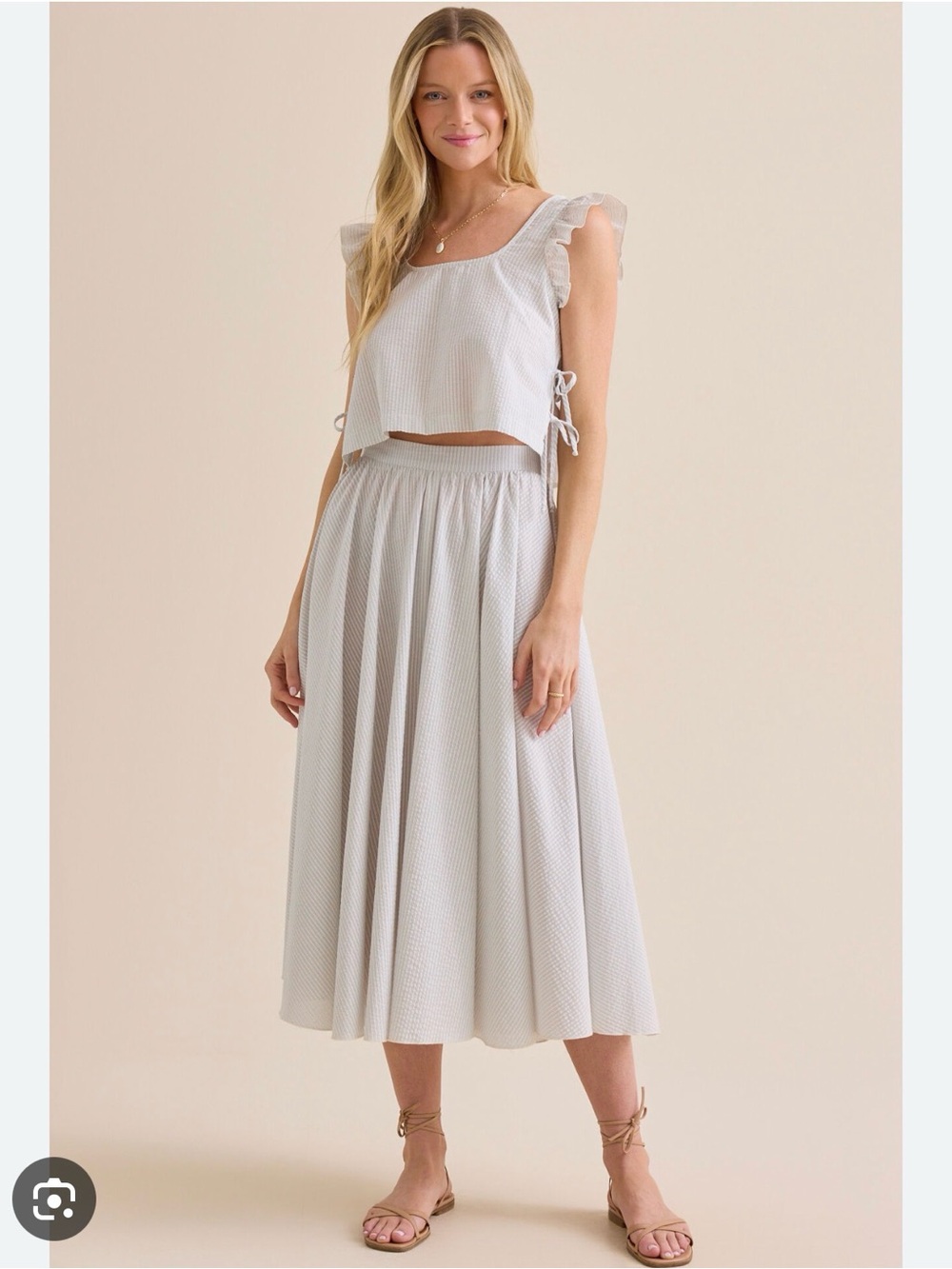 Altar’d state circle midi skirt.